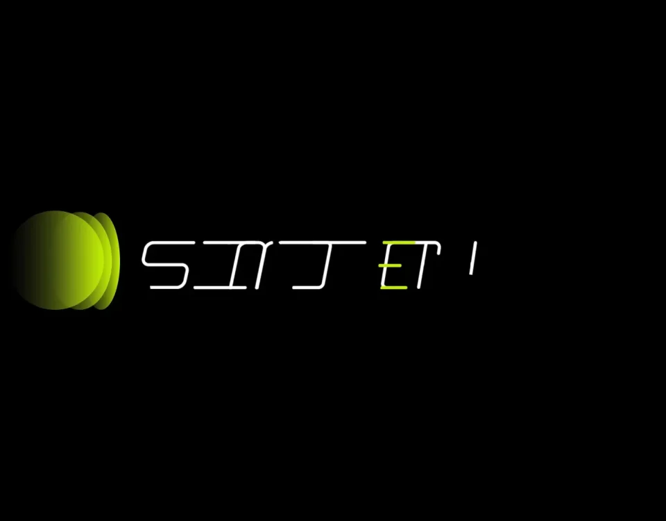 SIMOTECH logo motion — elastic brand animation (Dark/Light).